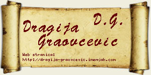 Dragija Graovčević vizit kartica